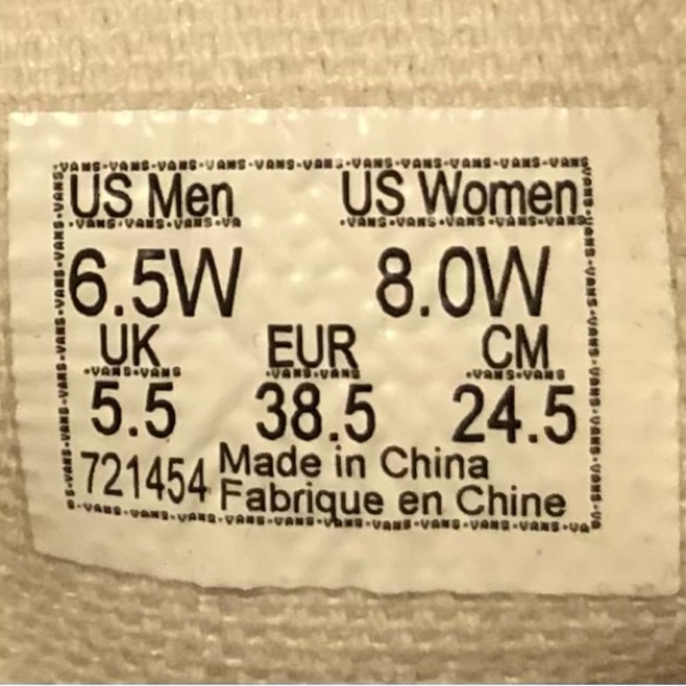 Vans Authentic (Vans Customs) “Yellow/Brown” - Picture 7 of 7